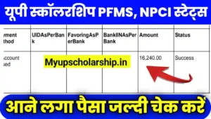 UP Scholarship NPCI PFMS Payment Status